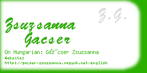 zsuzsanna gacser business card